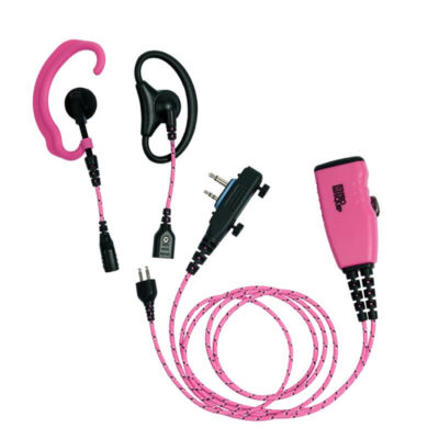 roze headset mic ptt voor icom screw